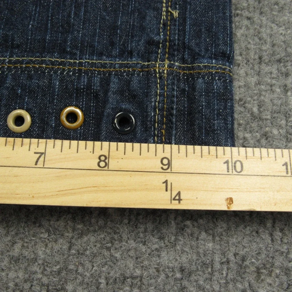 Vintage Dtek Jeans ‎ Mens 40x32 Y2K Straight Leg Baggy Relaxed Grunge Grommets